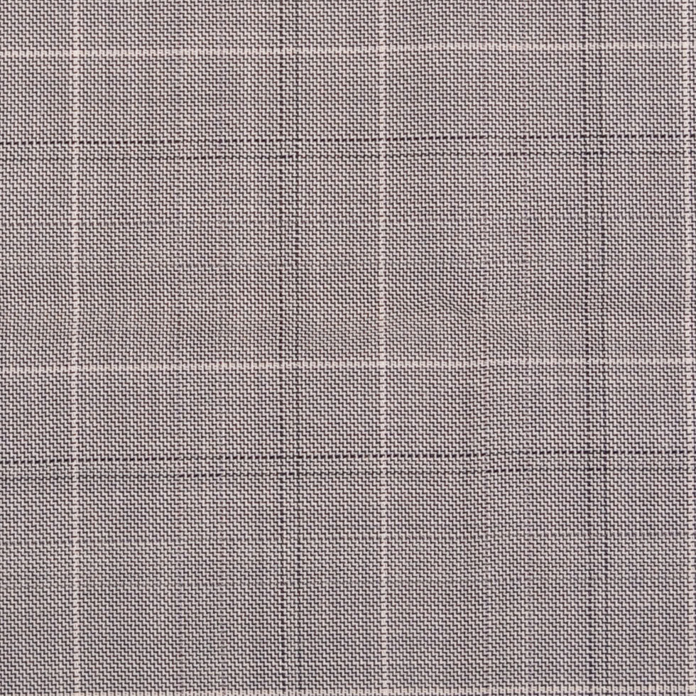 Italian Steeple Gray, White and Black Tattersall Windowpane Check Wool Dobby Suiting - Joann Fabrics