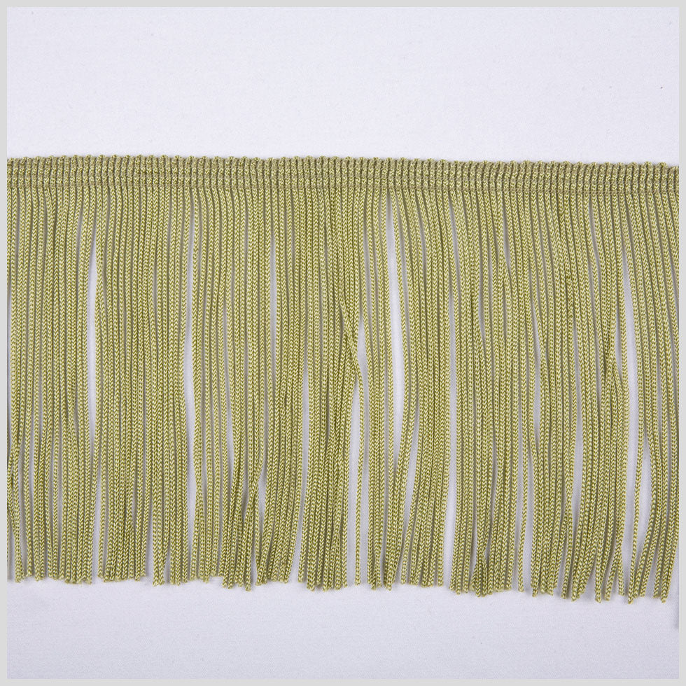 Sage Green Chainette Fringe - 4
