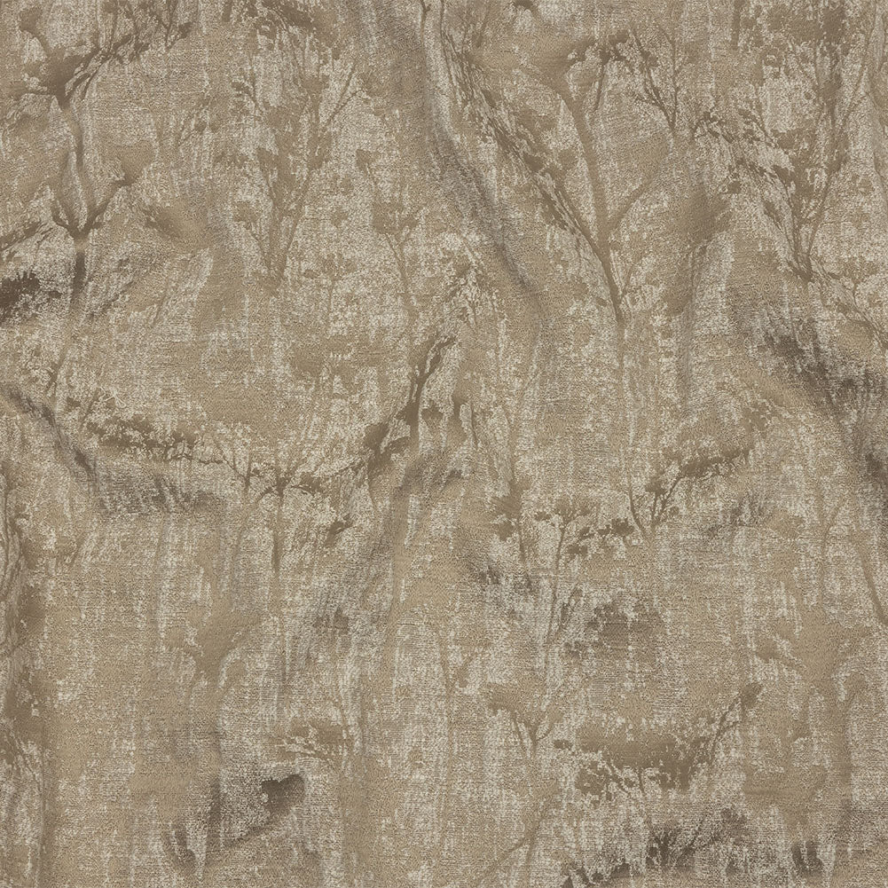 Cotton and Recycled Polyester Drapery Jacquard - Latte Misty Foliage - British Imported - Joann Fabrics