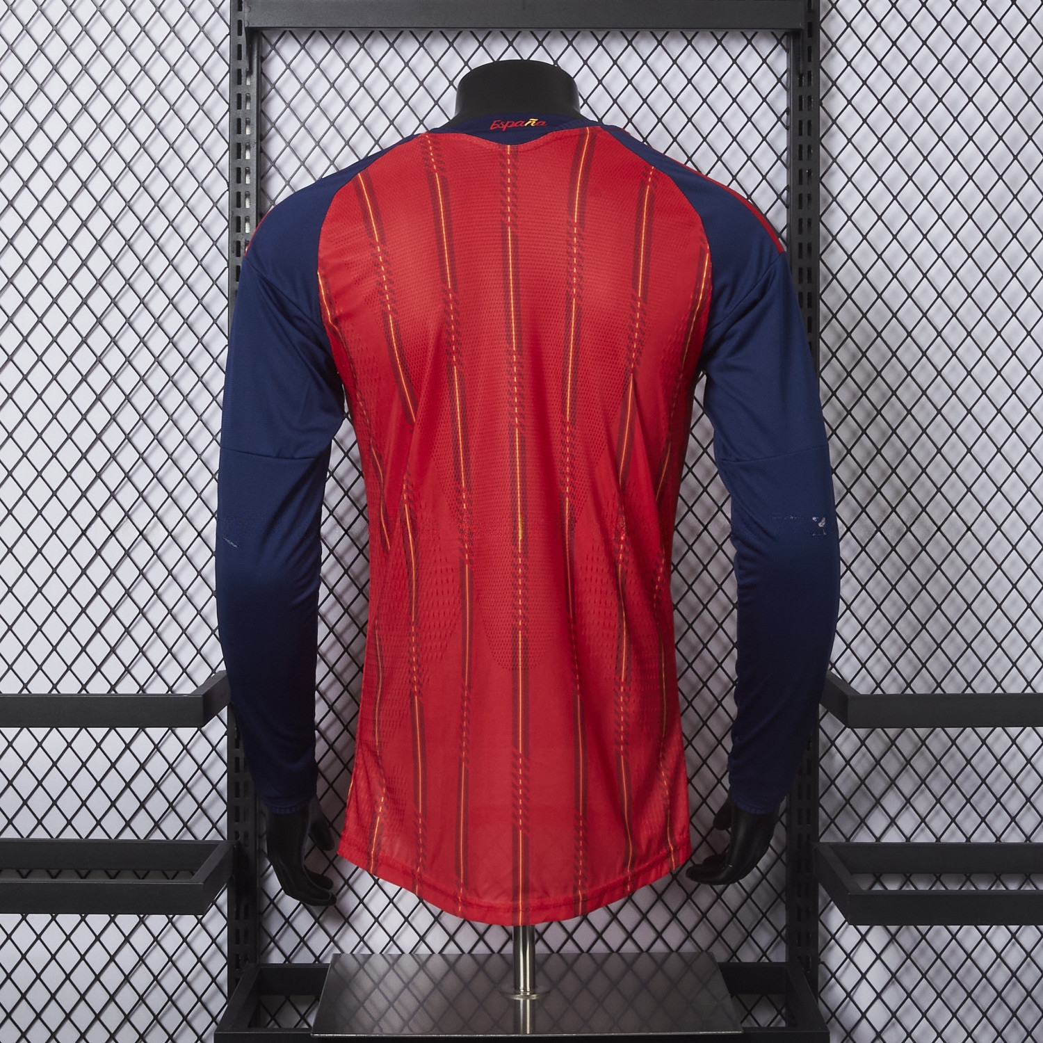 Spain 2026 Home Long Sleeves Jersey - Player Version - UnitedFutballJersey
