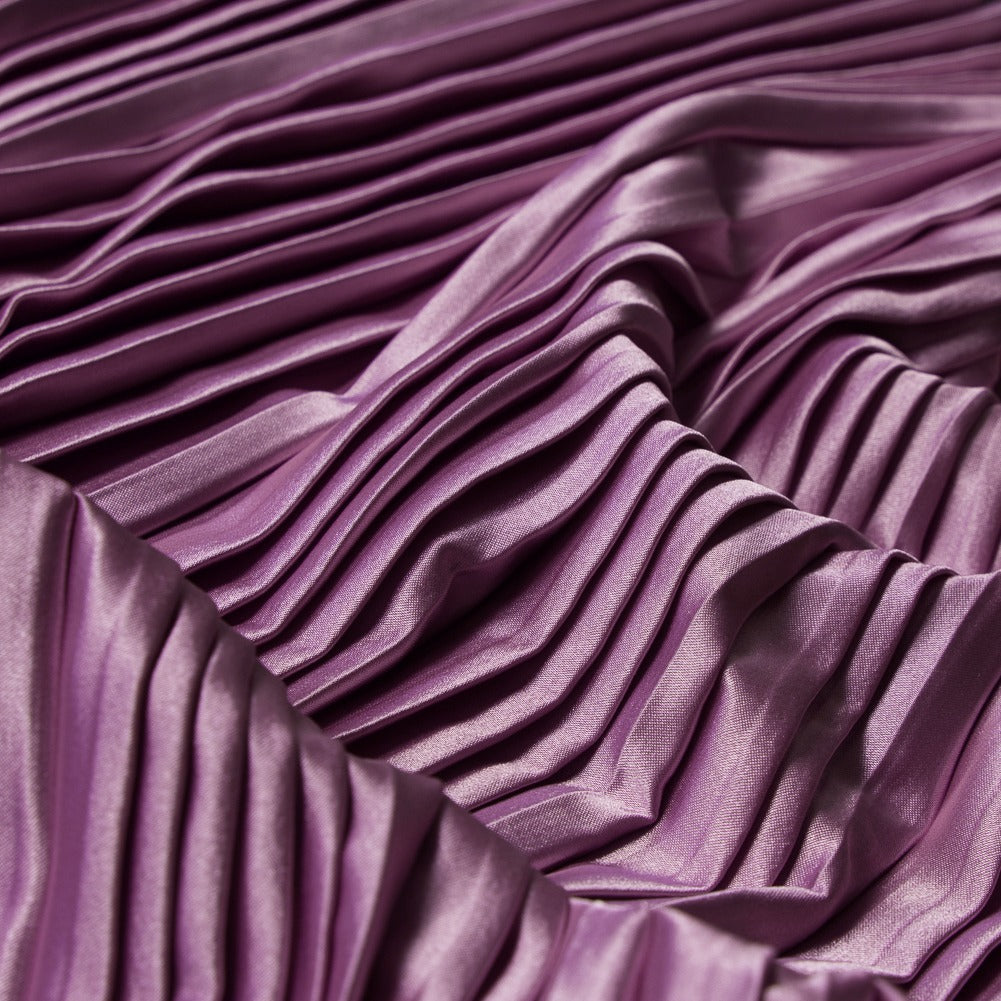 Pleated Stretch Satin - Radiant Orchid - Andreas Collection - Joann Fabrics
