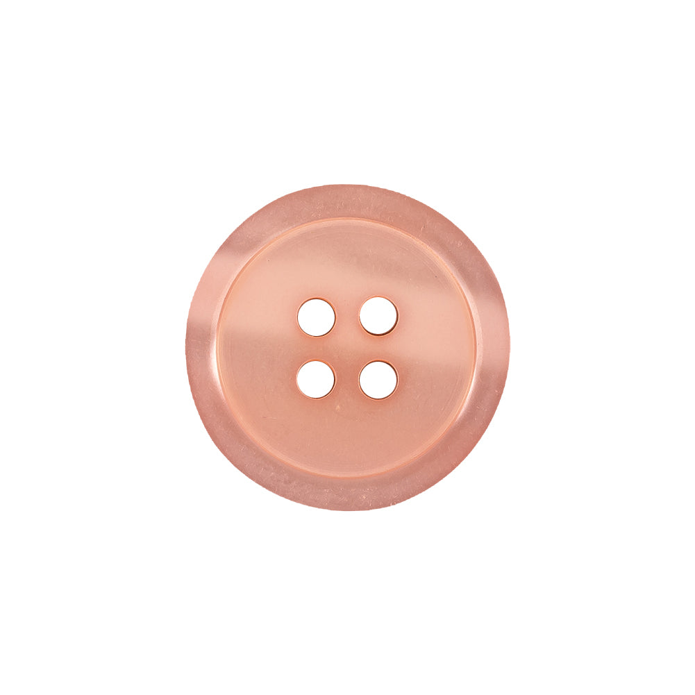 Shiny Peach Shallow Plate 4-Hole Plastic Suit Button - 32L/20mm - Joann Fabrics