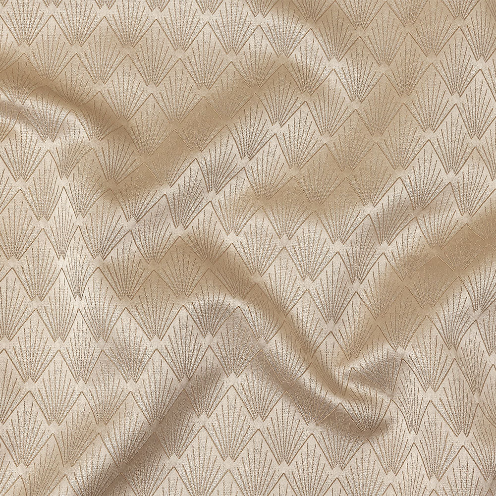 Metallic Drapery Jacquard - Nougat Digital Spots - British Imported - Joann Fabrics