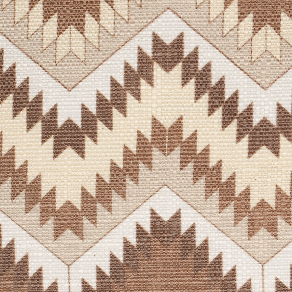 Spanish Beige/Brown Geometric Poly/Cotton Canvas - Joann Fabrics