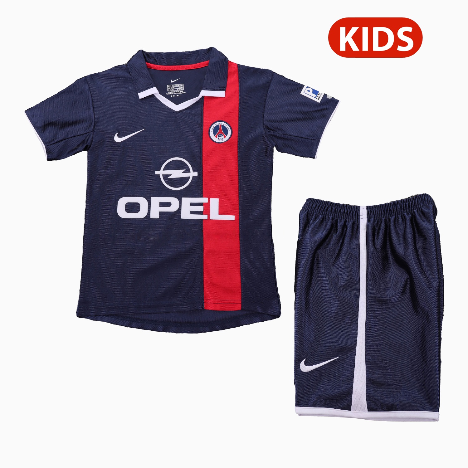 Retro Paris Saint-Germain PSG 2001-02 Home Kids Kit - UnitedFutballJersey