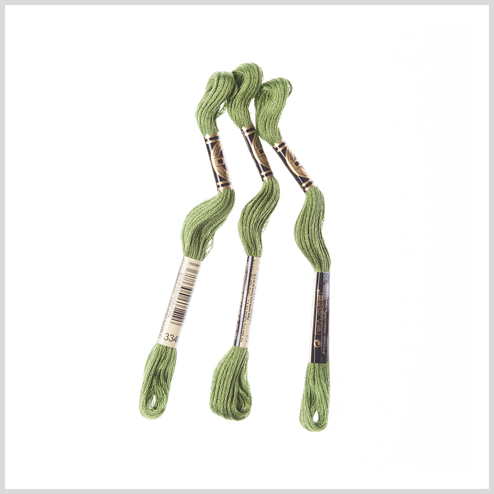 3-Pack DMC Size 6 Embroidery Floss #3346 Hunter Green - Joann Fabrics