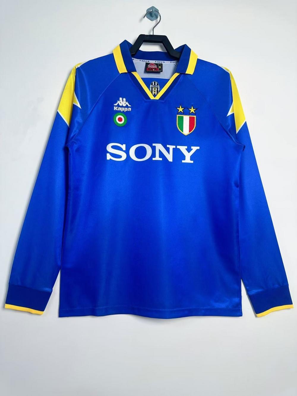 1995/1996 Retro Long Sleeve Juventus Away Soccer Jersey 1:1 Thai Quality