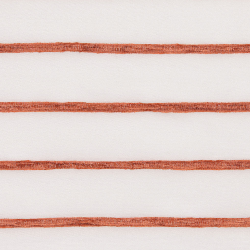 Ivory/Orange Stripes Striped Sheer - Joann Fabrics