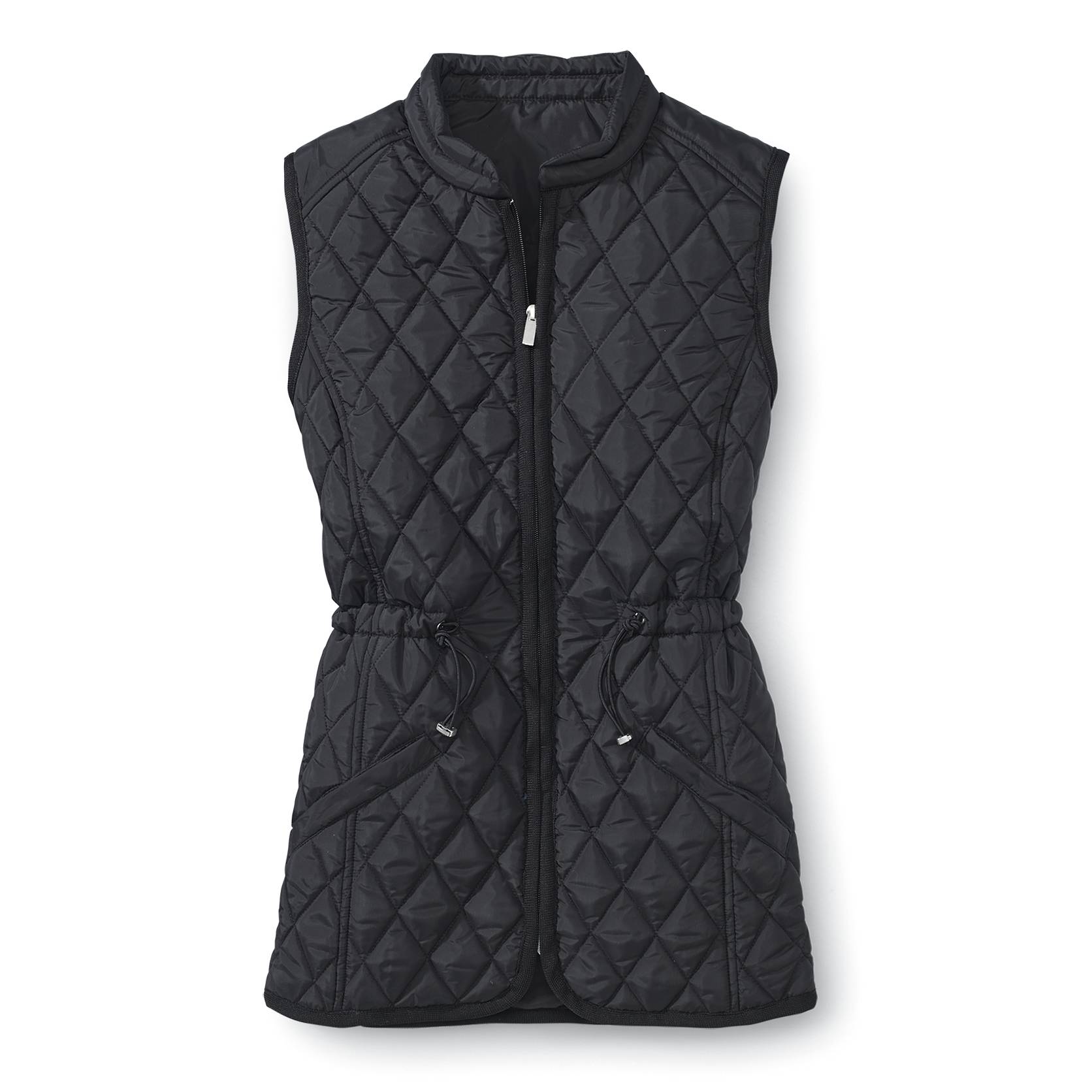 Quilted Zip-Front Vest, Adjustable Cinch Waist, Pockets - Northstyle Catalog