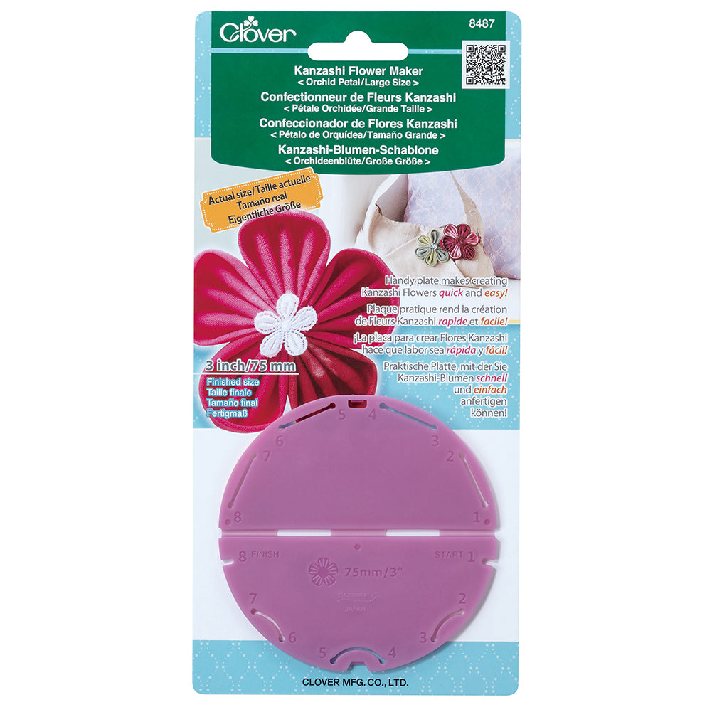 Clover Kanzashi Flower Maker - Orchid Petal - Large 3