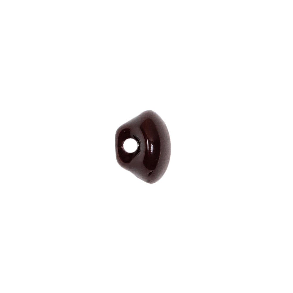 European Brown Half Domed Self Back Glass Button - 16L/10mm - Joann Fabrics
