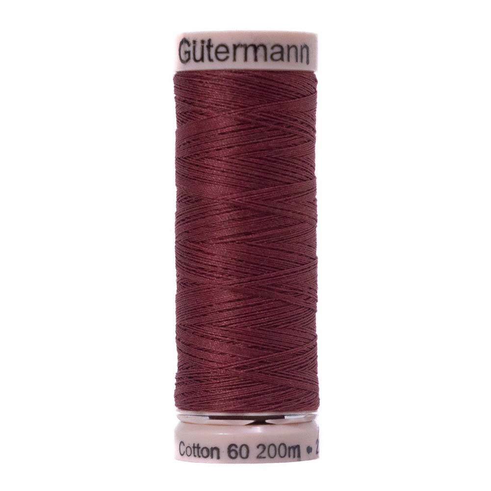 Gutermann 60 Wt Natural Cotton Thread 200m - 4750 Dark Mahogany - Joann Fabrics