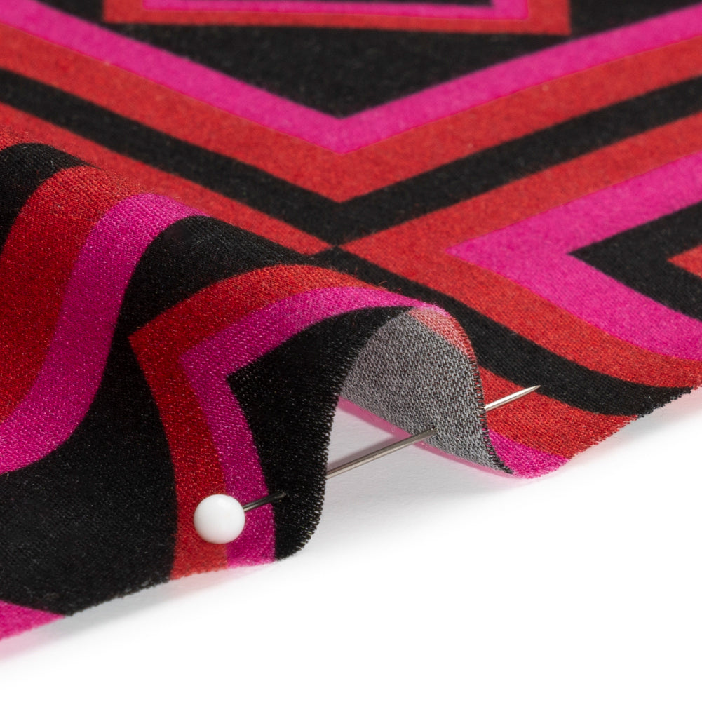 Mood Exclusive Red When the Night Falls Rayon Challis - Joann Fabrics