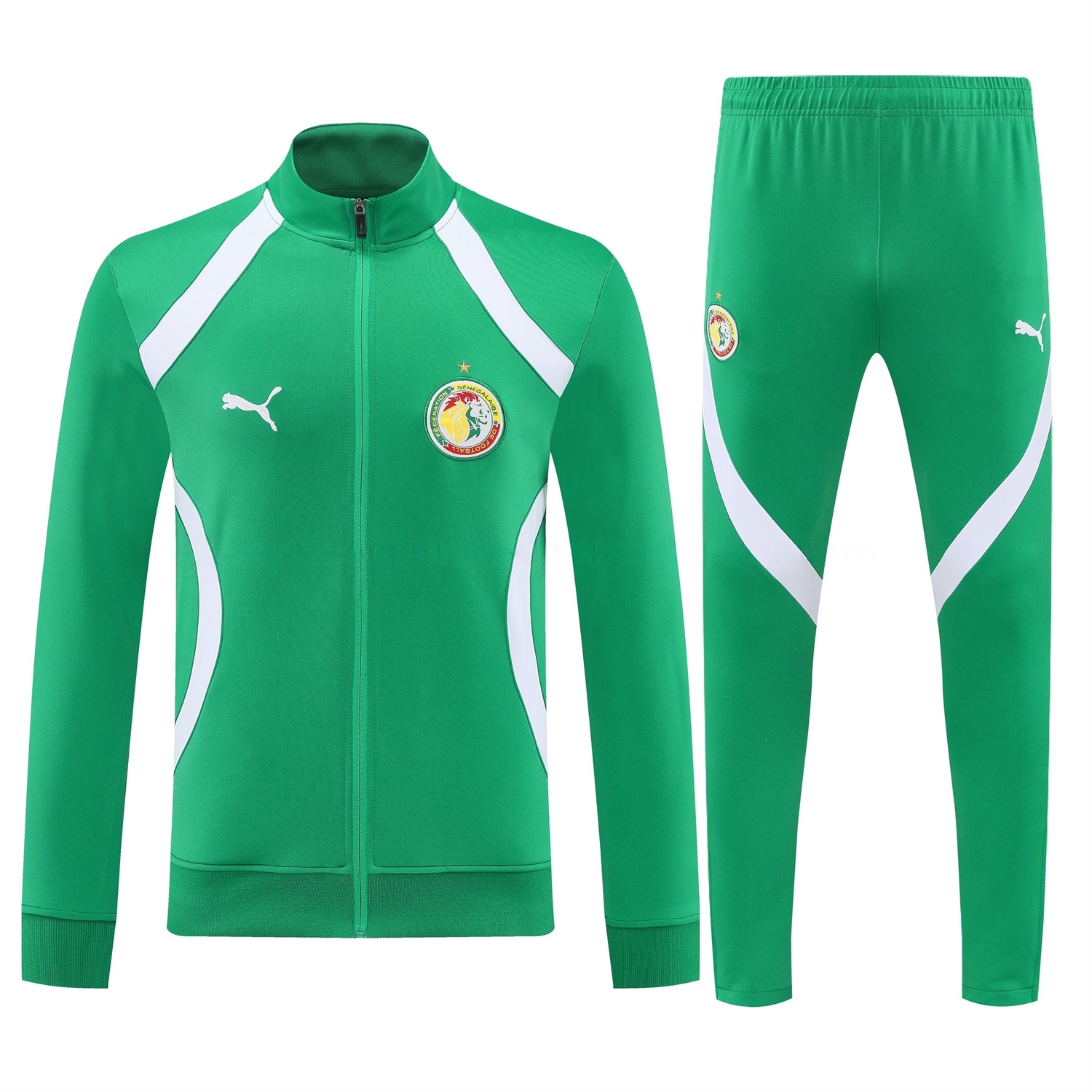 Senegal 2026 Jacket Training Tracksuit - Green Jackets & Green Pants - UnitedFutballJersey