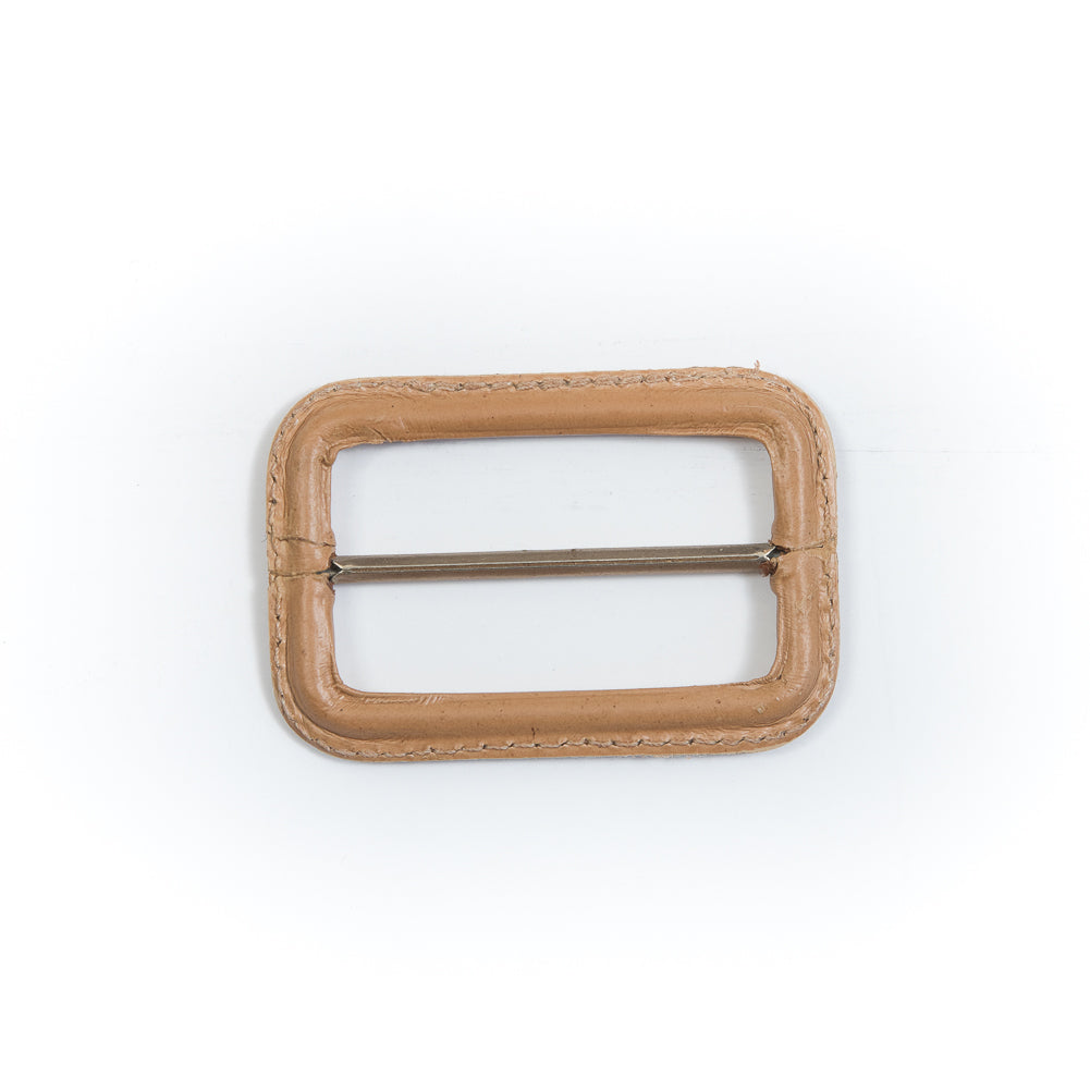 Natural Leather Buckle - 2.625
