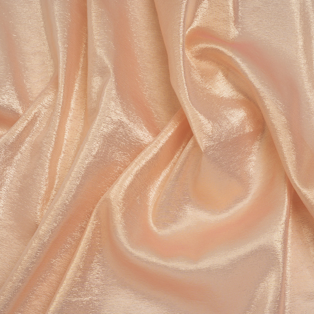 Metallic Silk Lame - Pink and Gold - Deadstock - Joann Fabrics