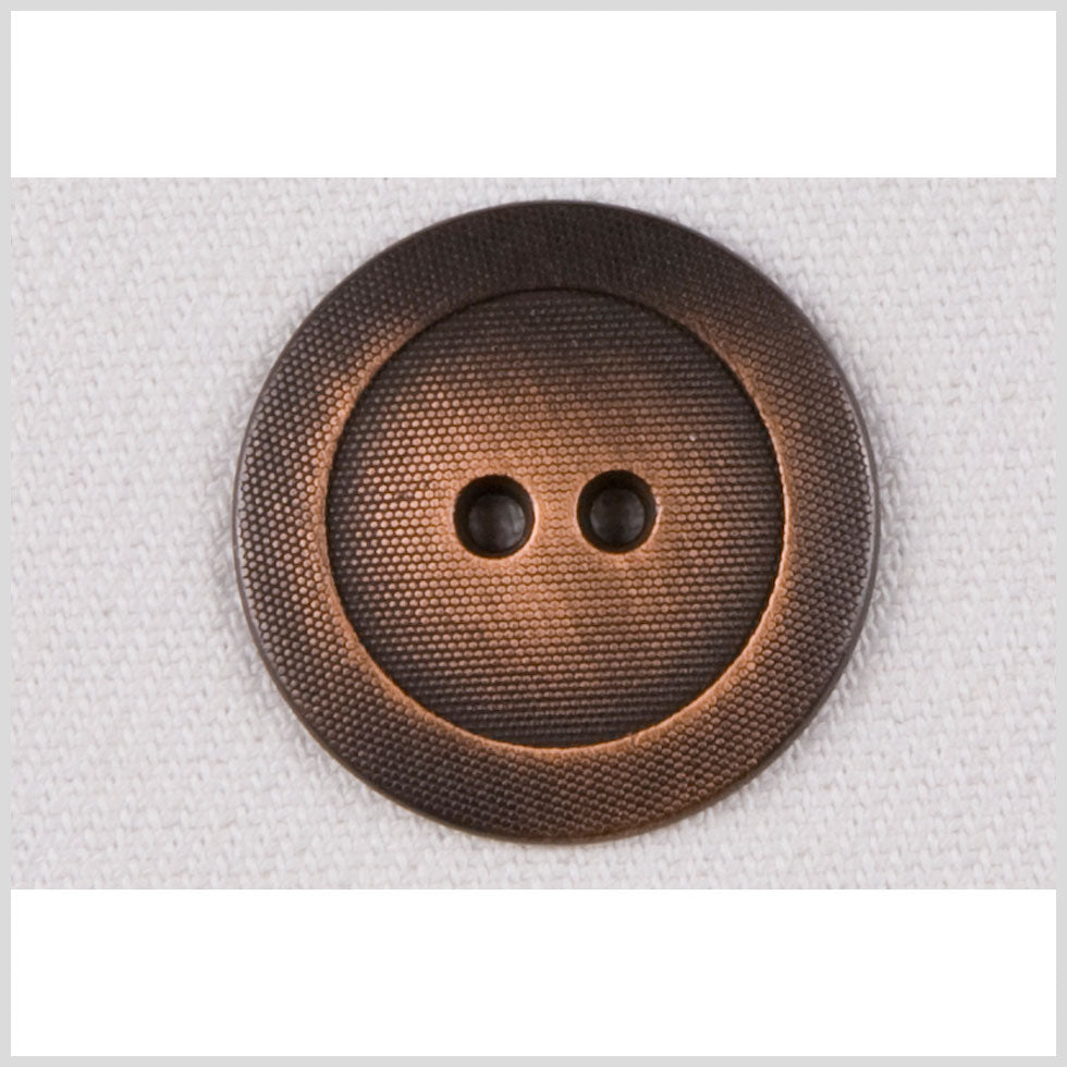 Metal 2-Hole Button - 40L/25.5mm - Copper Hex Grid Texture - Joann Fabrics
