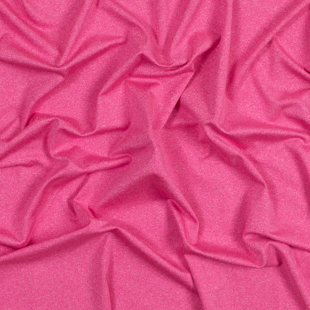 Performance Jersey, Wicking and Anti-Microbial - Heathered Fuzzy Fuchsia - Joann Fabrics