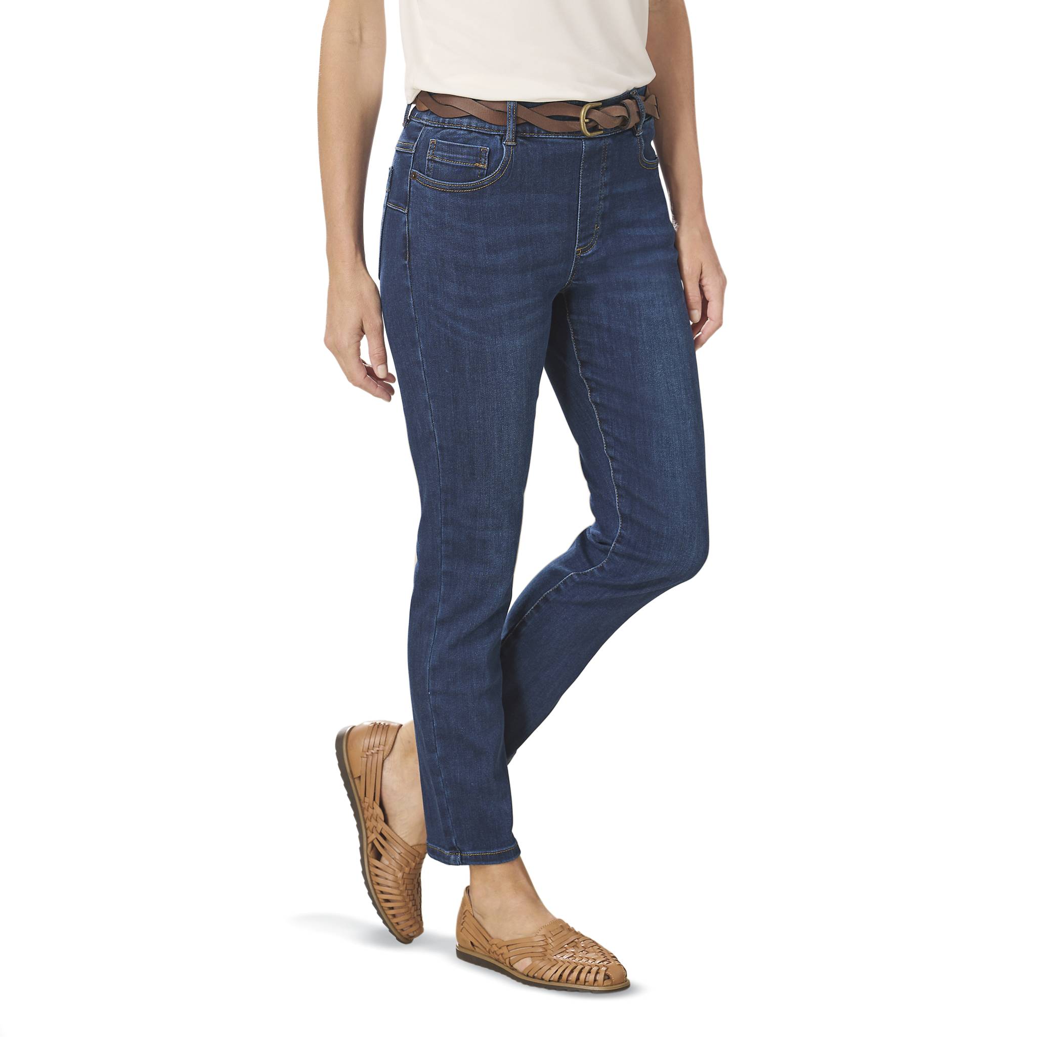Tribal® Soft Stretch Pull-On Ankle Jeans, 5-Pocket - Northstyle Catalog