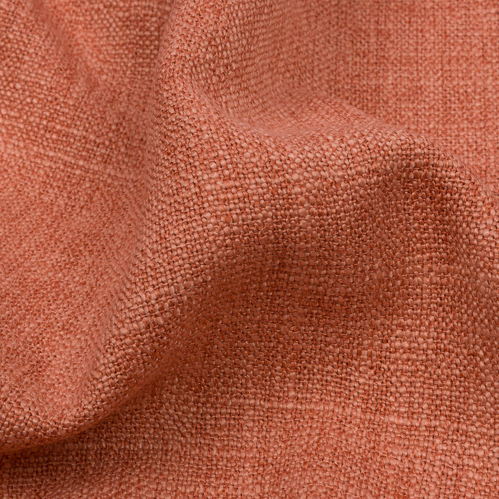 Soft Textured Recycled Polyester Drapery Woven - Coral - British Imported - Joann Fabrics