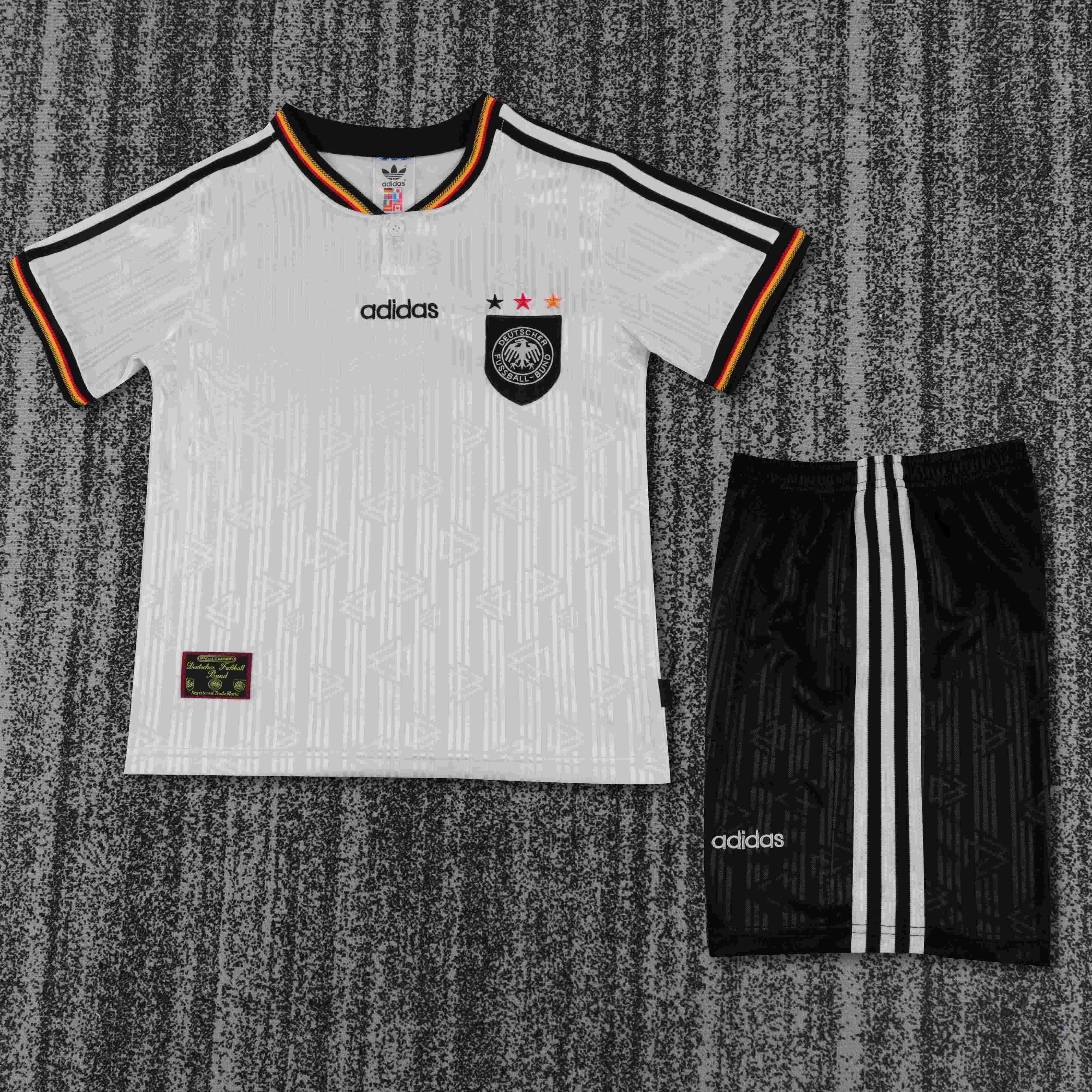 1996 Retro Germany Home Football Shirt 1:1 Thai Quality Kids Size