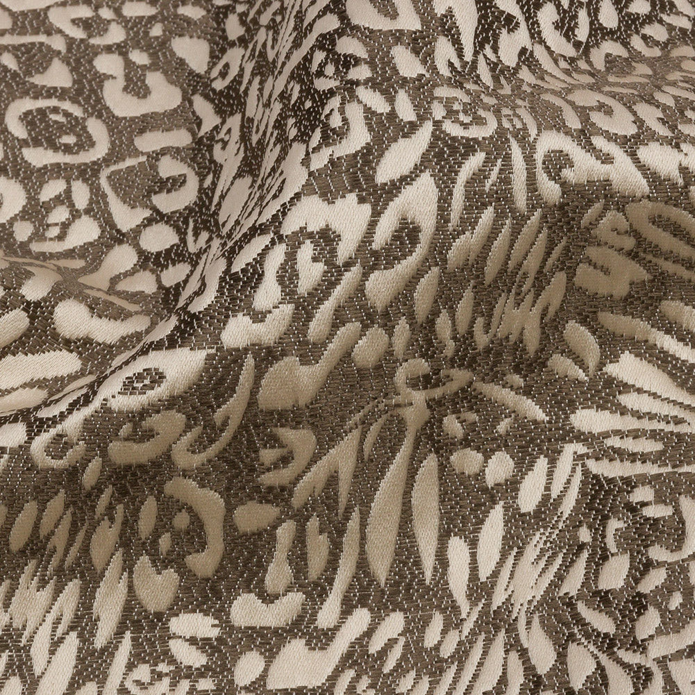 Drapery Jacquard - Truffle Running Leopard - British Imported - Joann Fabrics
