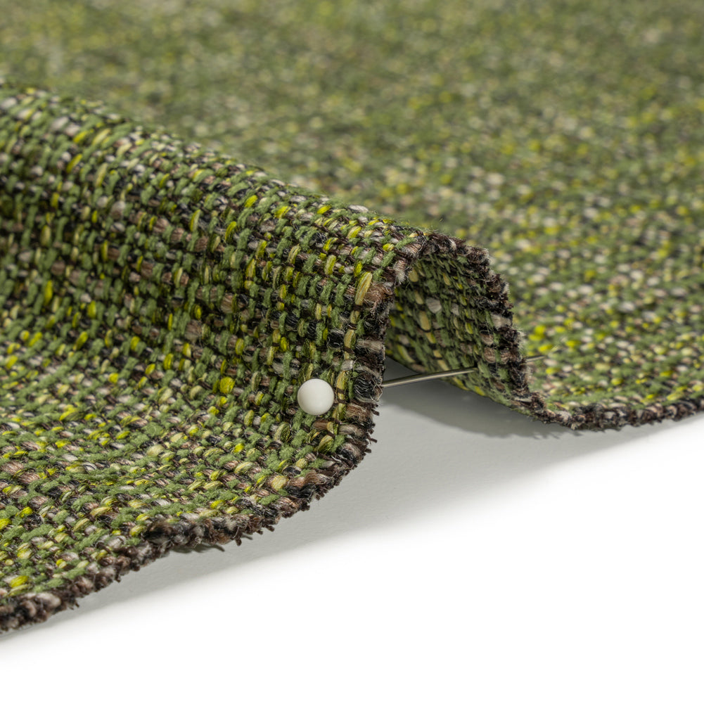 Tweed Upholstery Woven with Latex Backing - Emerald - Heath Collection - Joann Fabrics