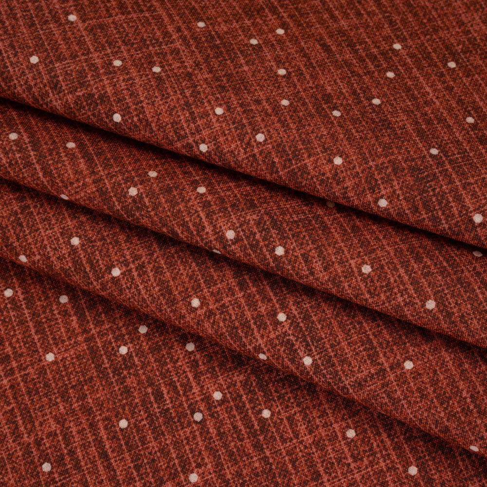 Printed Quilting Cotton by Ghazal Razavi for FIGO Studio - Rust Stripe Dot - Stash Collection - Joann Fabrics