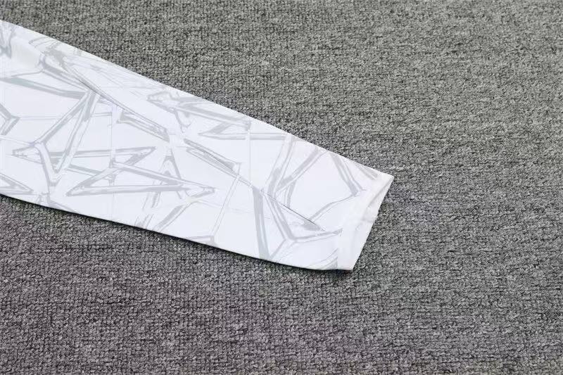 2024/2025 Real Madrid half-pull training suit white set