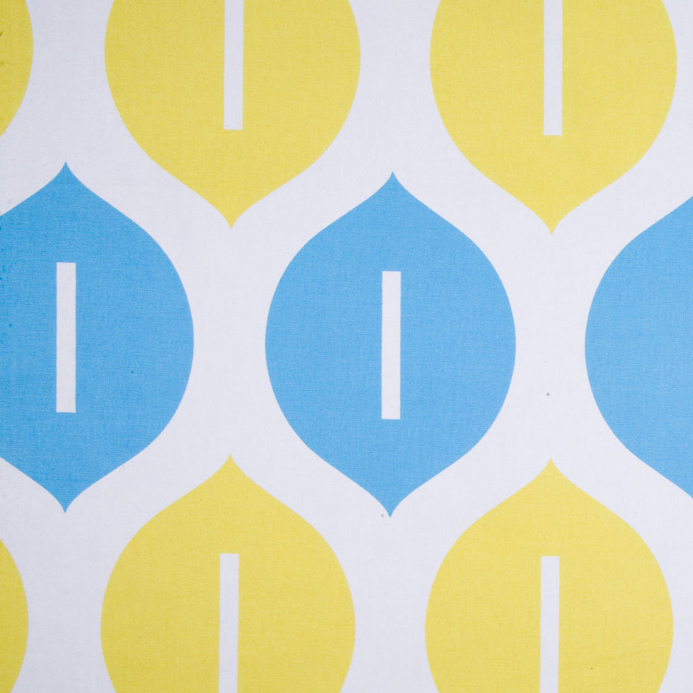Off-White/Maize/Sky Blue Geometric Canvas - Joann Fabrics