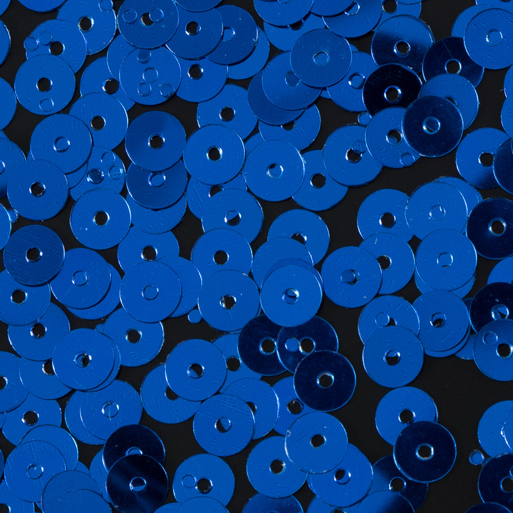 Bag of Blue Color Loose Sequins with Silver Back - 5mm - Joann Fabrics