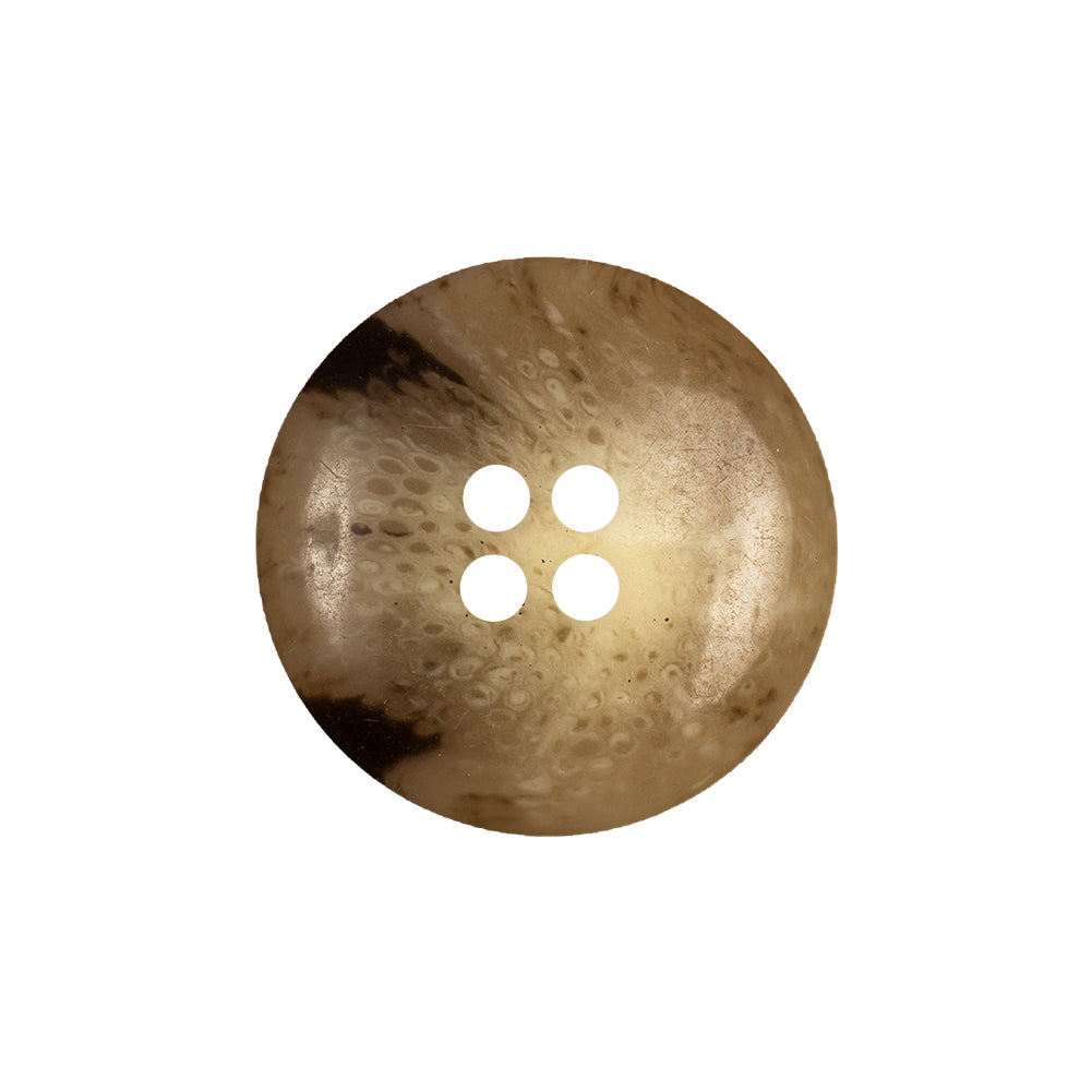 Chestnut and Parsnip Spotted 4-Hole Semi-Translucent Plastic Button - 36L/23mm - Joann Fabrics