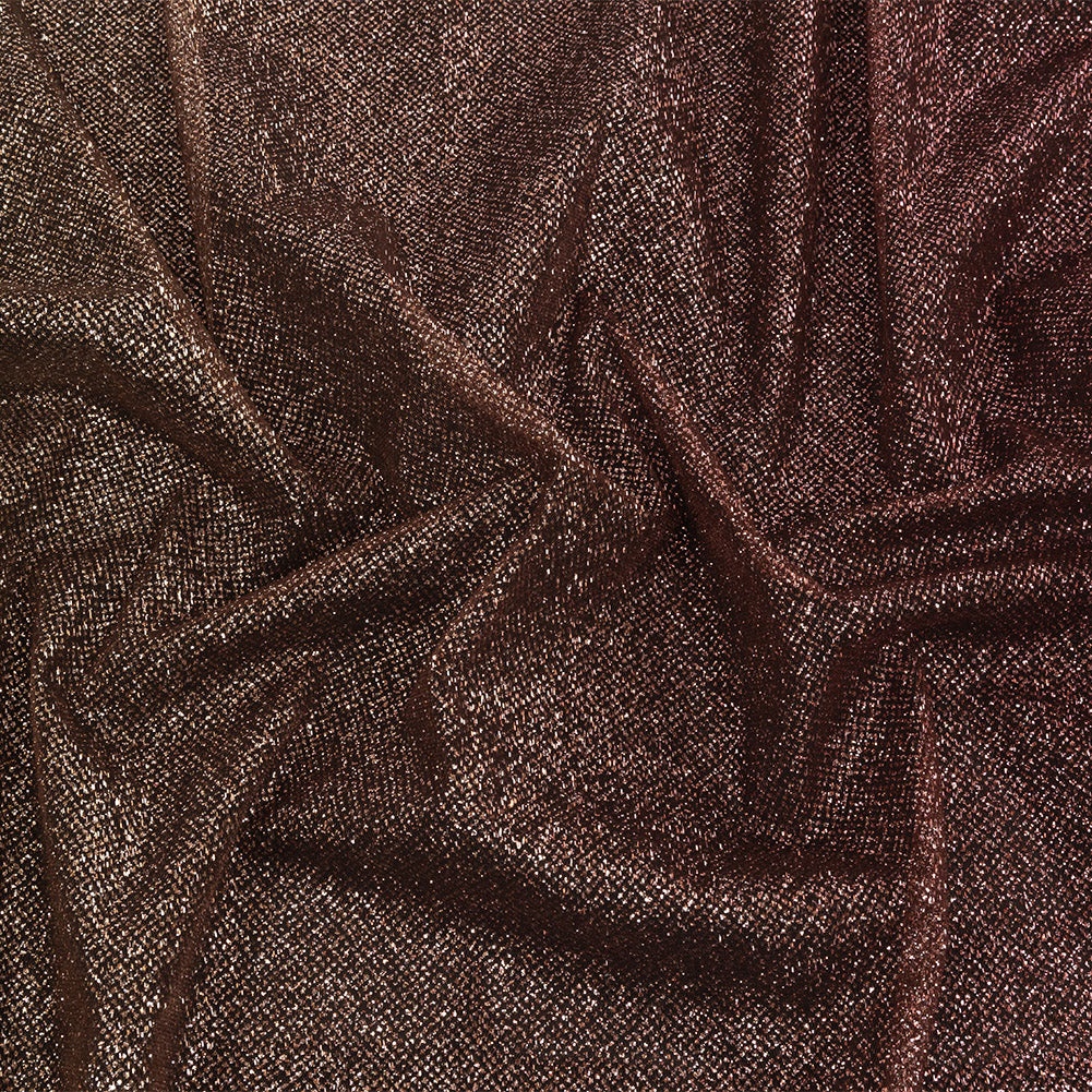 Ombre Tulle with Metallic Platinum Glitter - Maroon and Gold - Starlet Collection - Joann Fabrics