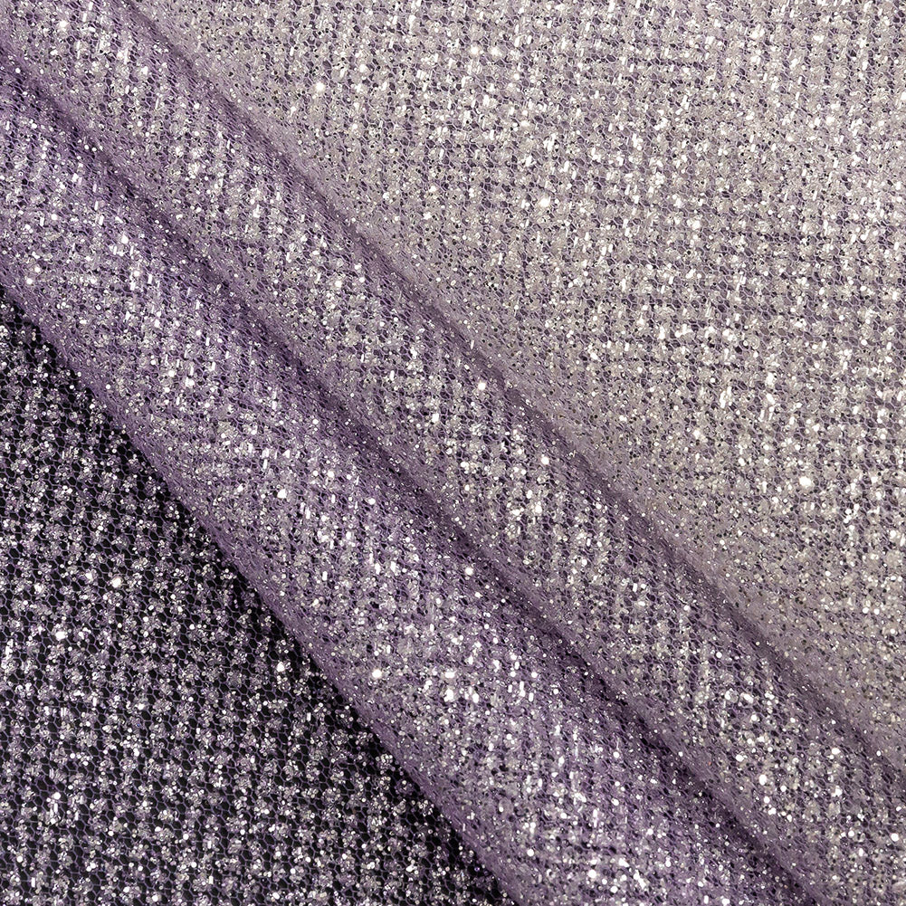Ombre Tulle with Metallic Platinum Glitter - Lilac and White - Starlet Collection - Joann Fabrics