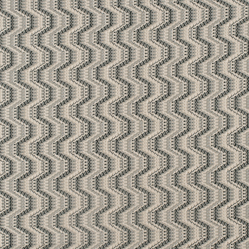 Black/Beige Geometric Zig-Zag Blended Polyester Woven - Joann Fabrics