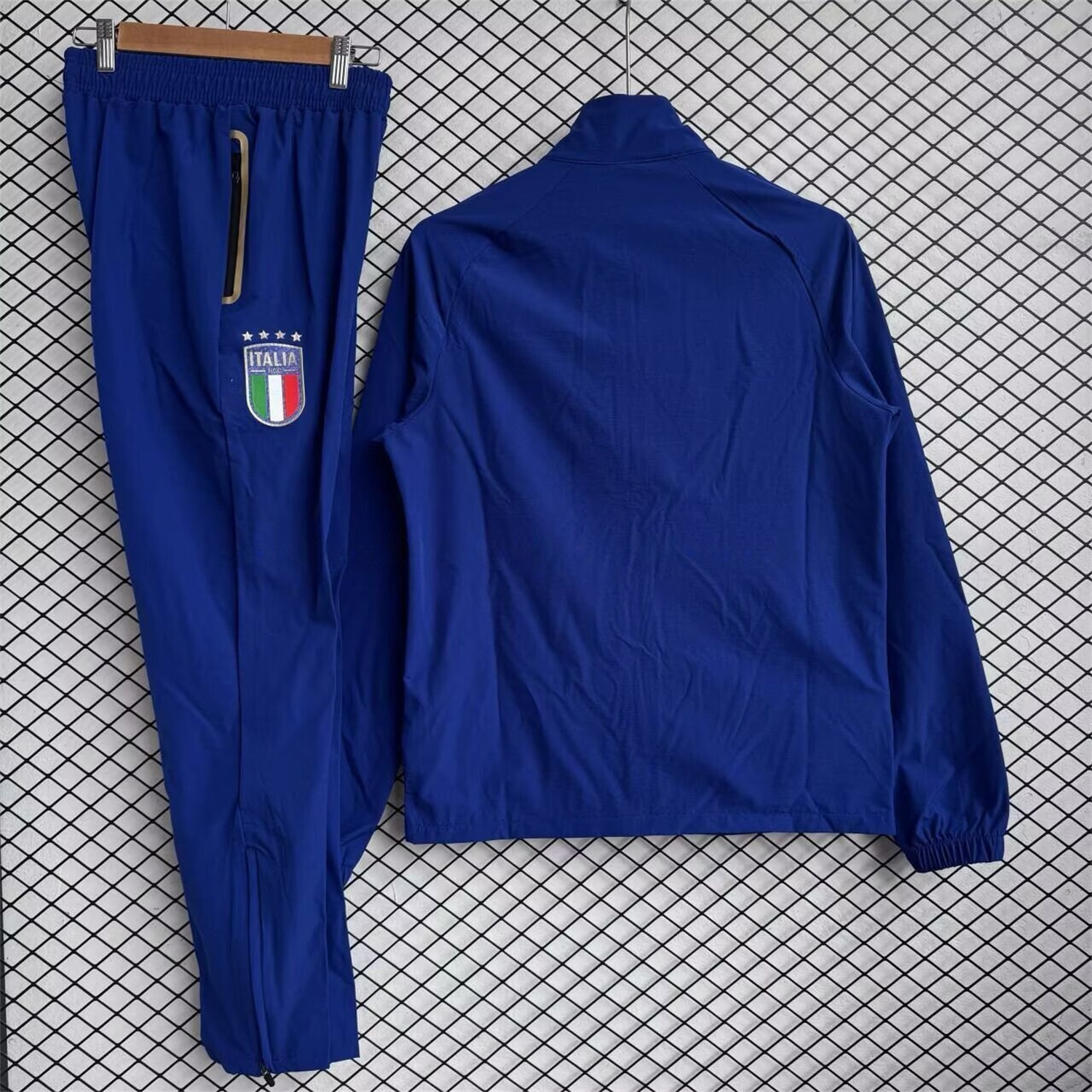 Italy 2026 Windbreaker Training Set - Dark Blue Top and Pants - UnitedFutballJersey