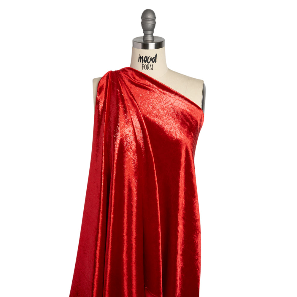 Metallic Velvet - Tango Red - Ava Collection - Joann Fabrics