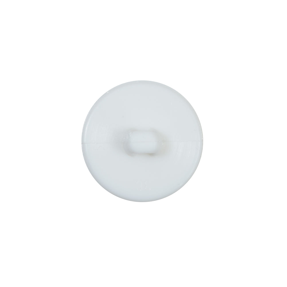 Italian White Plastic Shank Back Button - 28L/18mm - Joann Fabrics