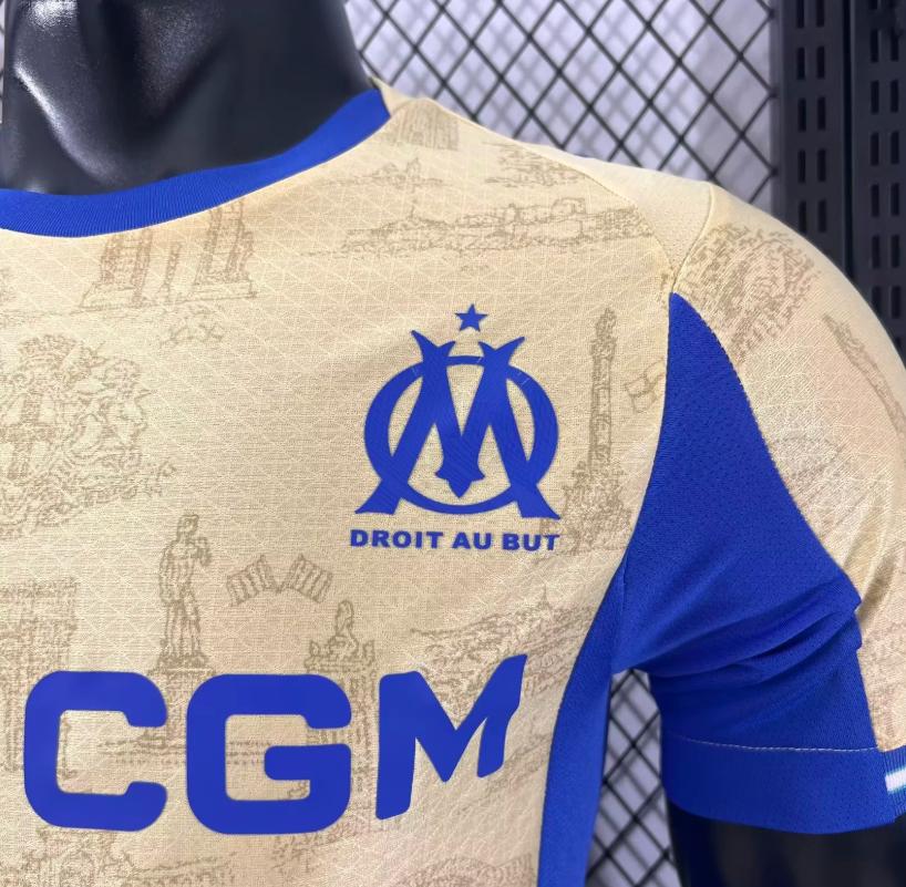 2025/2026 Player Version Olympique de Marseille Fourth Away Football Jersey 1:1 Thai Quality