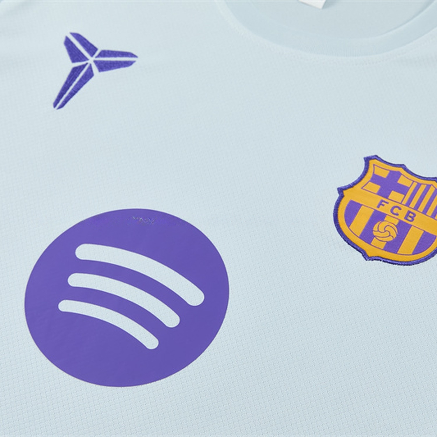 Barcelona 26-27 Short-Sleeve Training Set - Light Grey Top & Black Shorts - UnitedFutballJersey