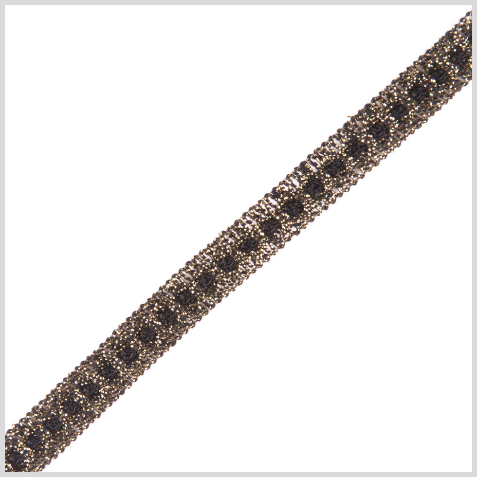 Black/Antique Gold Metallic Braid - Joann Fabrics