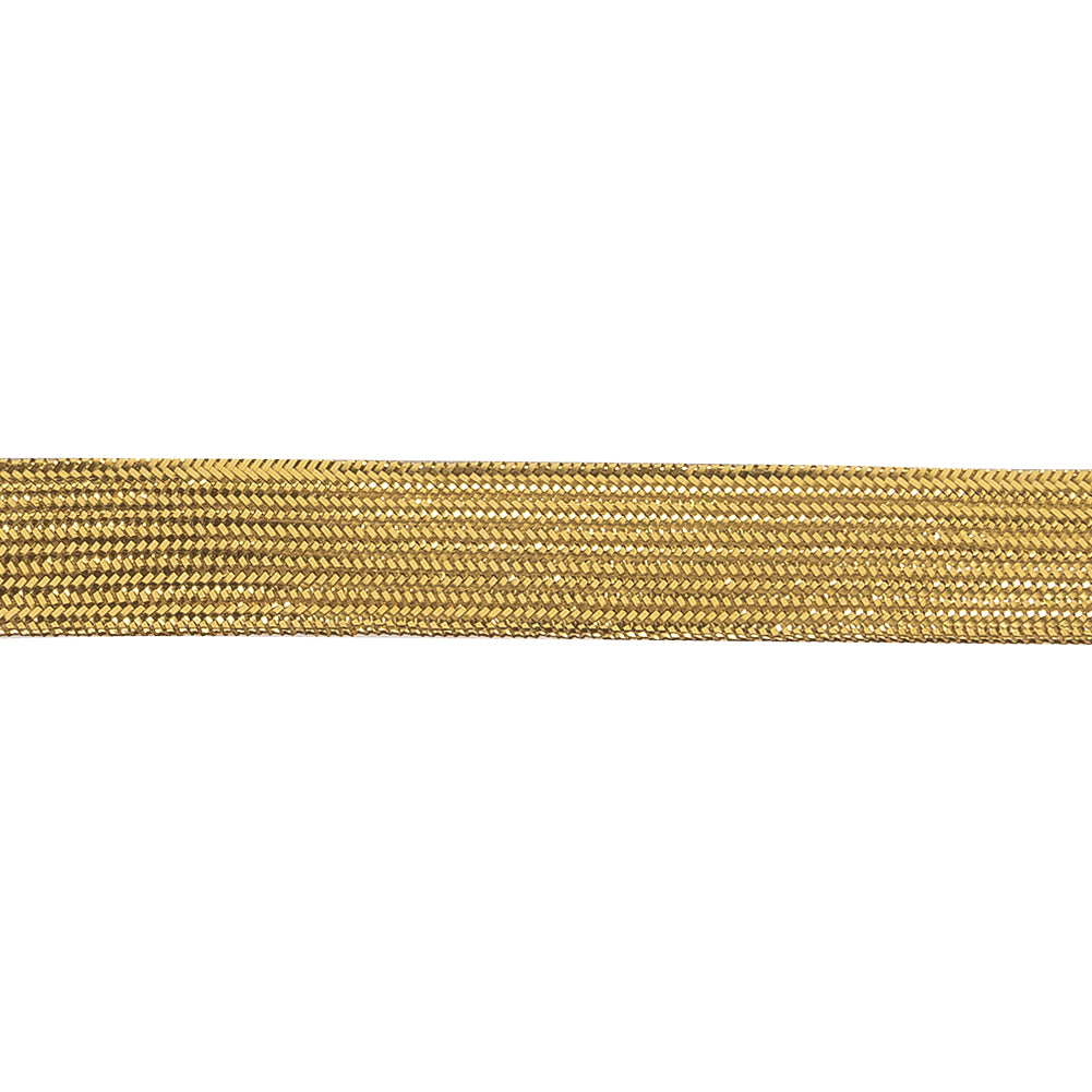 Gold Metallic Textured Lurex Ribbon - 0.625