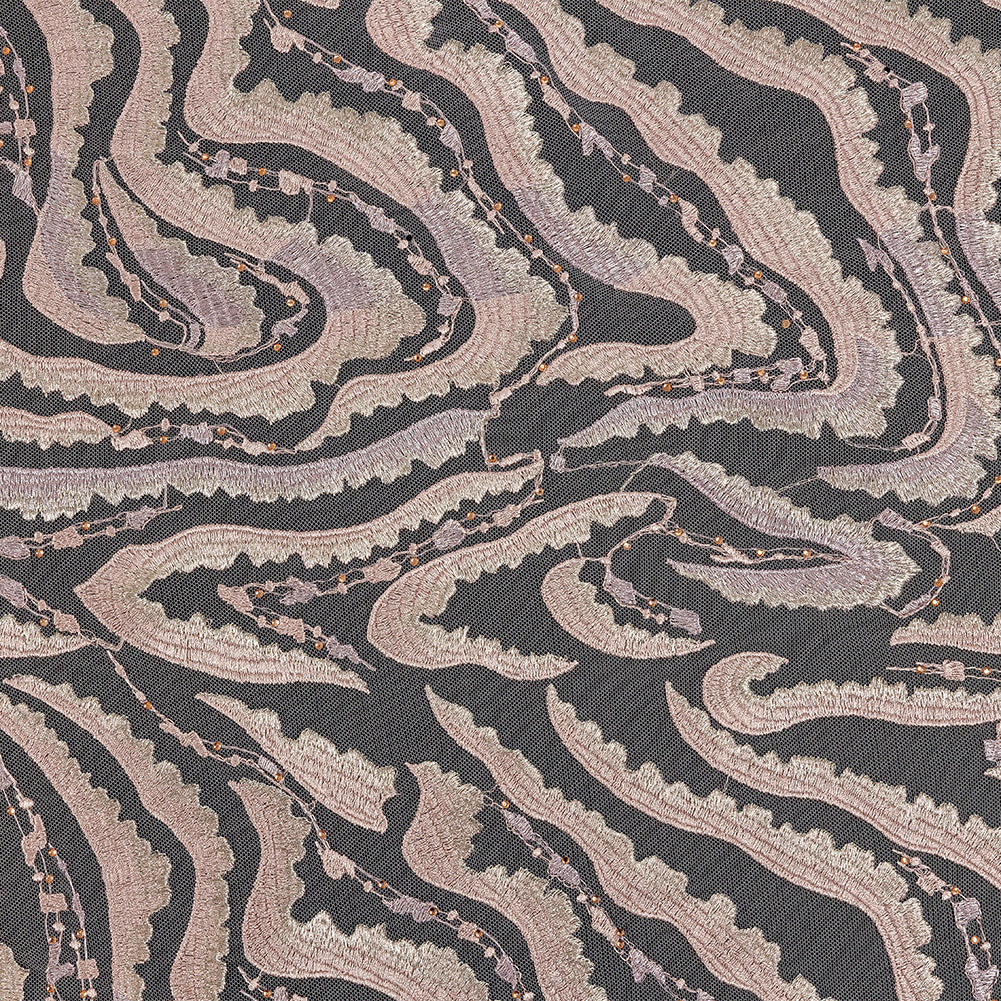 Mario Pink Abstract Embroidered Lace - Joann Fabrics