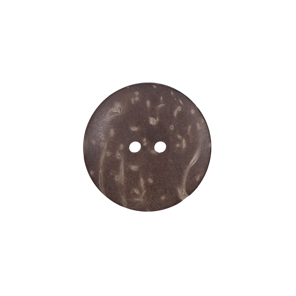 Italian Brown Leafy Etched Coconut Button - 28L/18mm - Joann Fabrics
