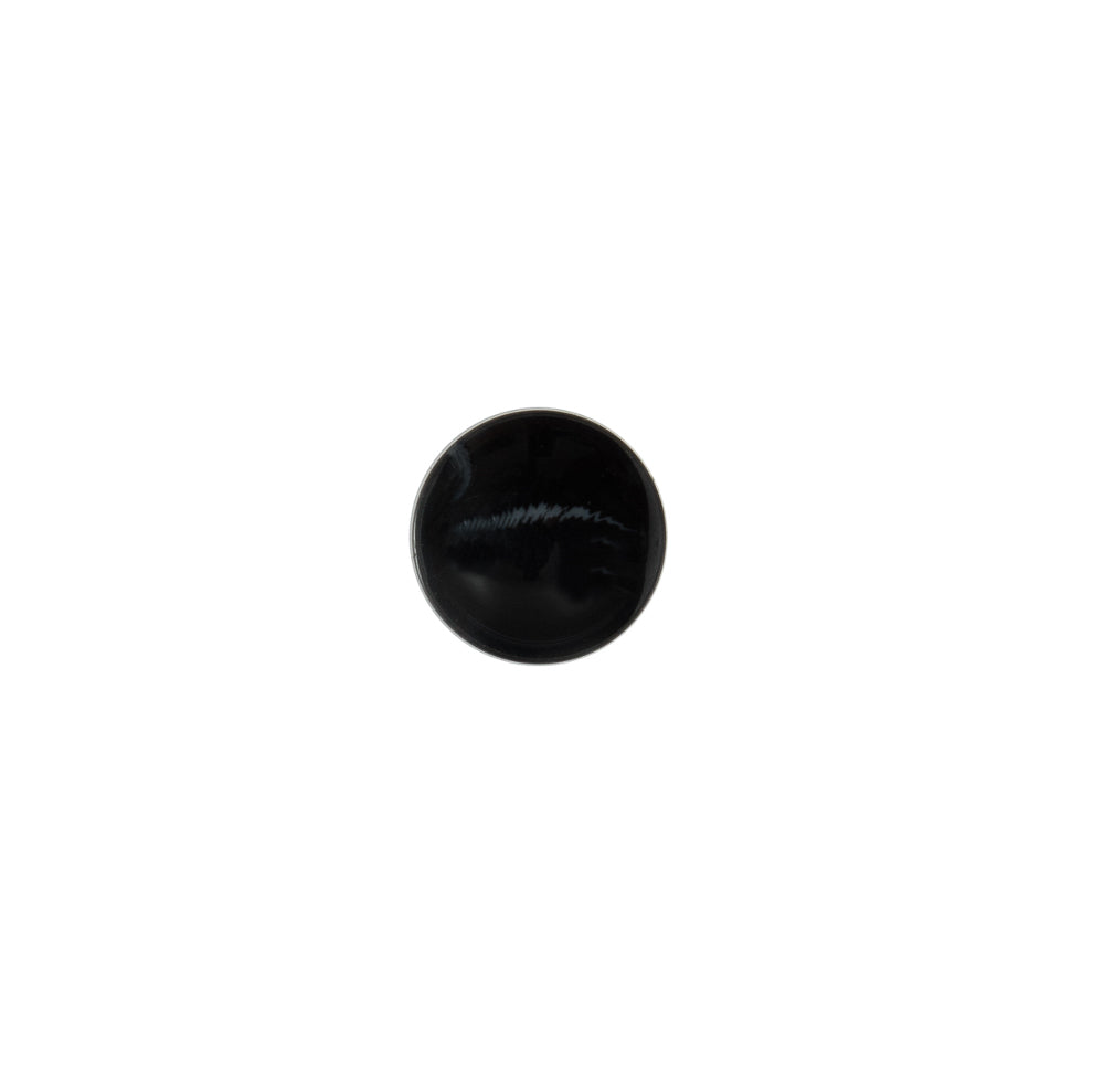 Italian Black Glossy Shank Back Button - 14L/9mm - Joann Fabrics