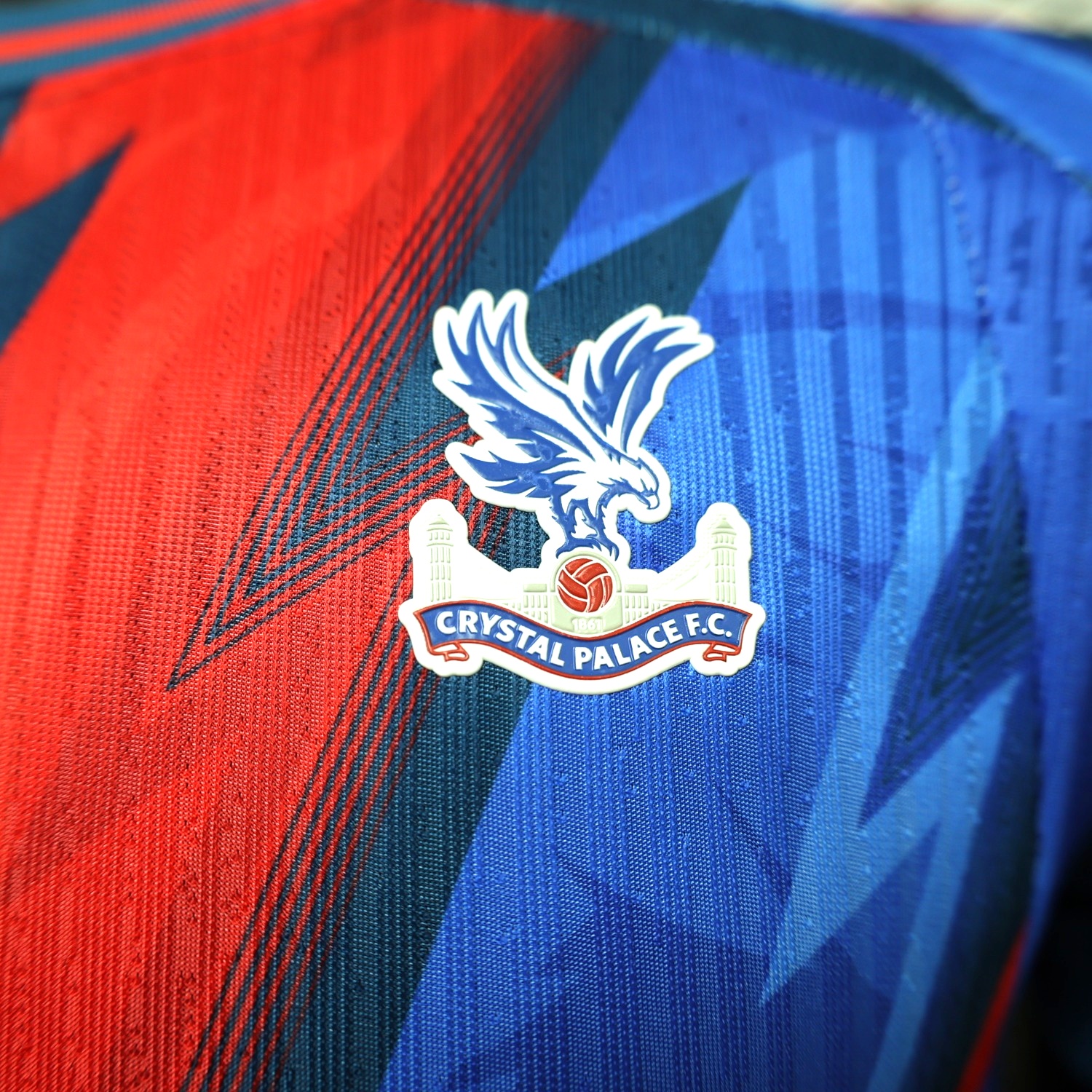 Crystal Palace 26-27 Third Red Blue Jersey - Player Version - UnitedFutballJersey