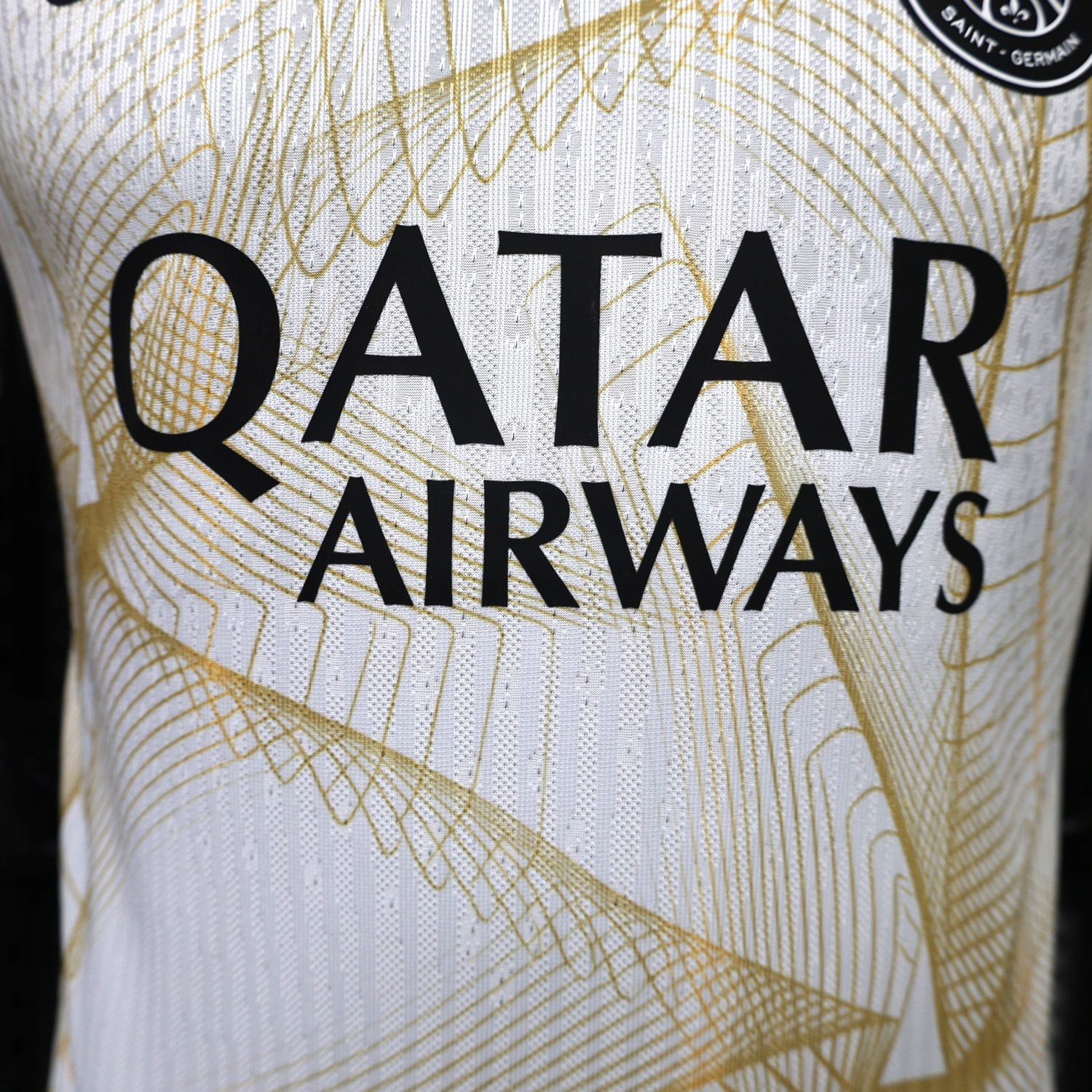 Paris Saint-Germain PSG 26-27 White Gold Pre-Match Training Jersey - Player Version - UnitedFutballJersey