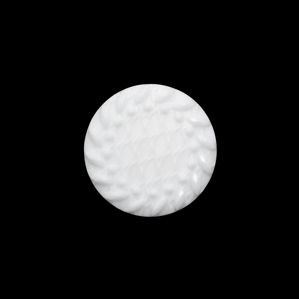Plastic Shank Back Button - White Faux Gems and Latticework - 30L/19mm - Joann Fabrics