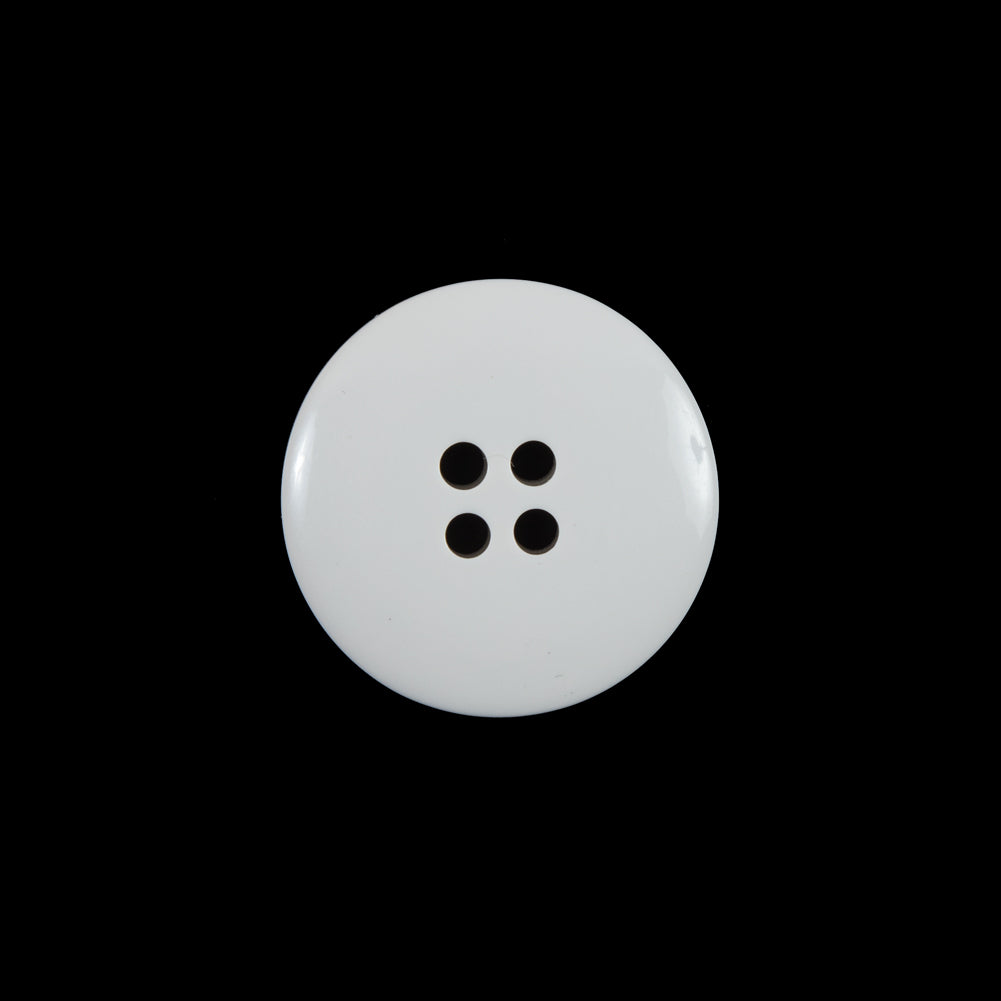 White 4-Holed Plastic Button - 32L/20mm - Joann Fabrics