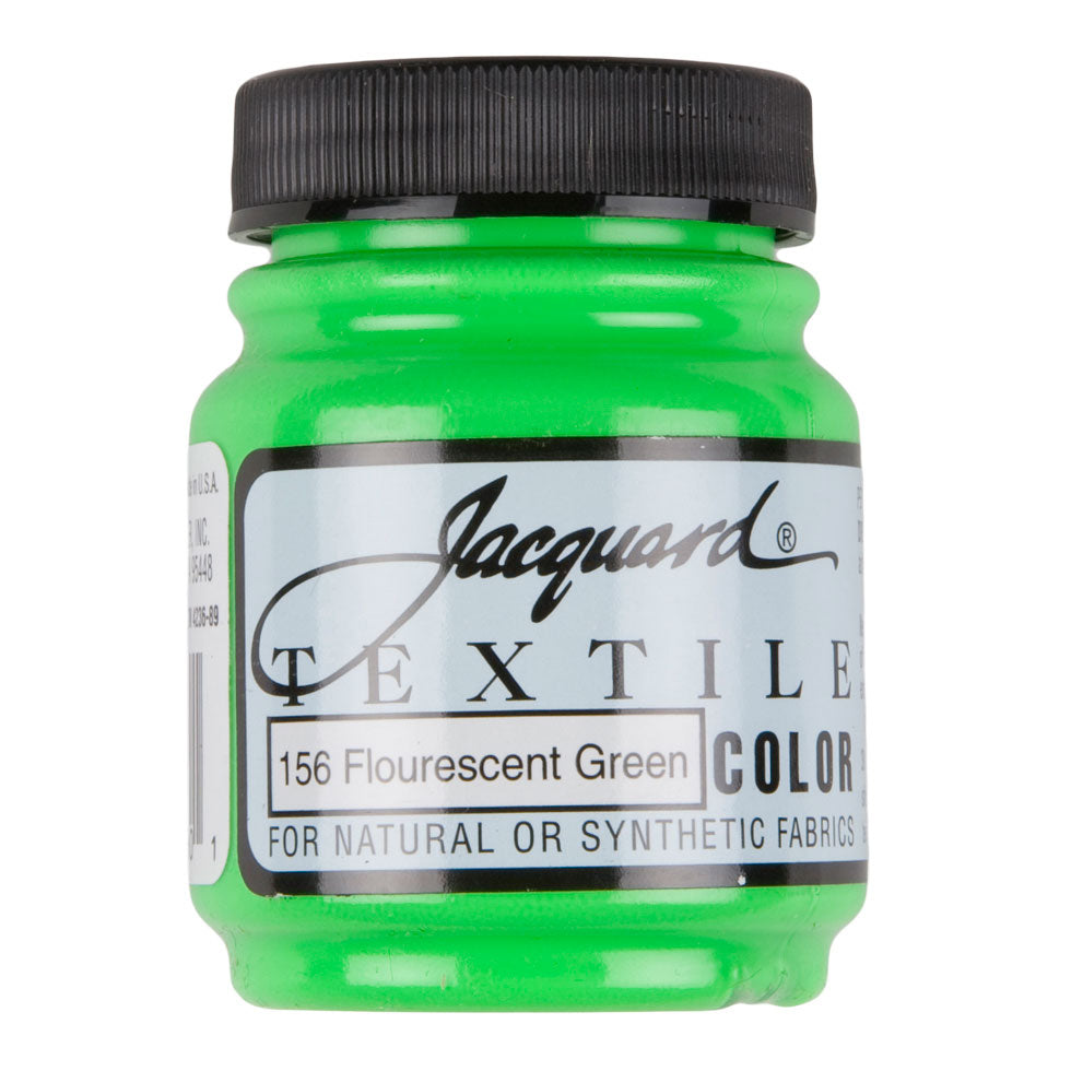 Jacquard Textile Color Fabric Paint - 156 Fluorescent Green - Joann Fabrics